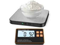 Balança De Cozinha Digital 15kg Com Design Dividido E Visor Separado – Ideal Assar, Cozinhar E Preparar Refeições