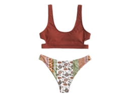 Bikini Mulher Listras Pretas M Traje de Banho Worten