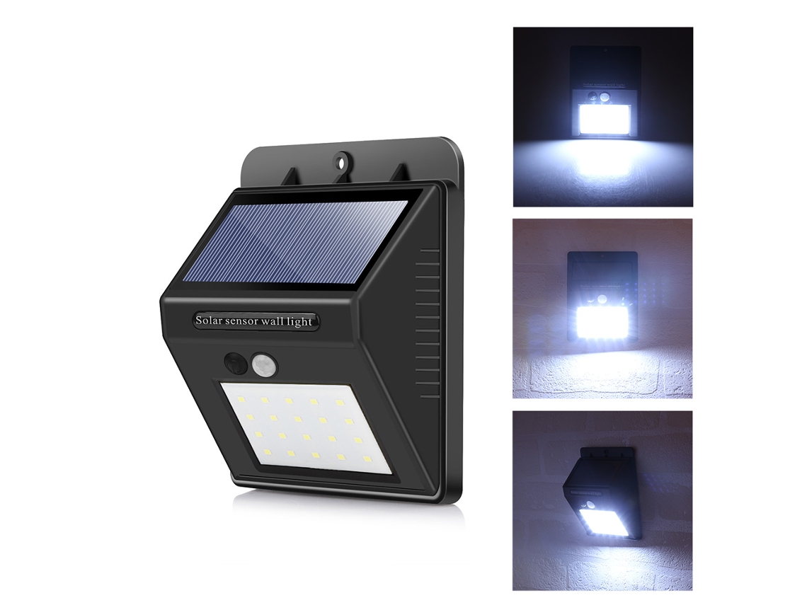 Lâmpada Led Solar Com Sensor De Movimento Aquaforge