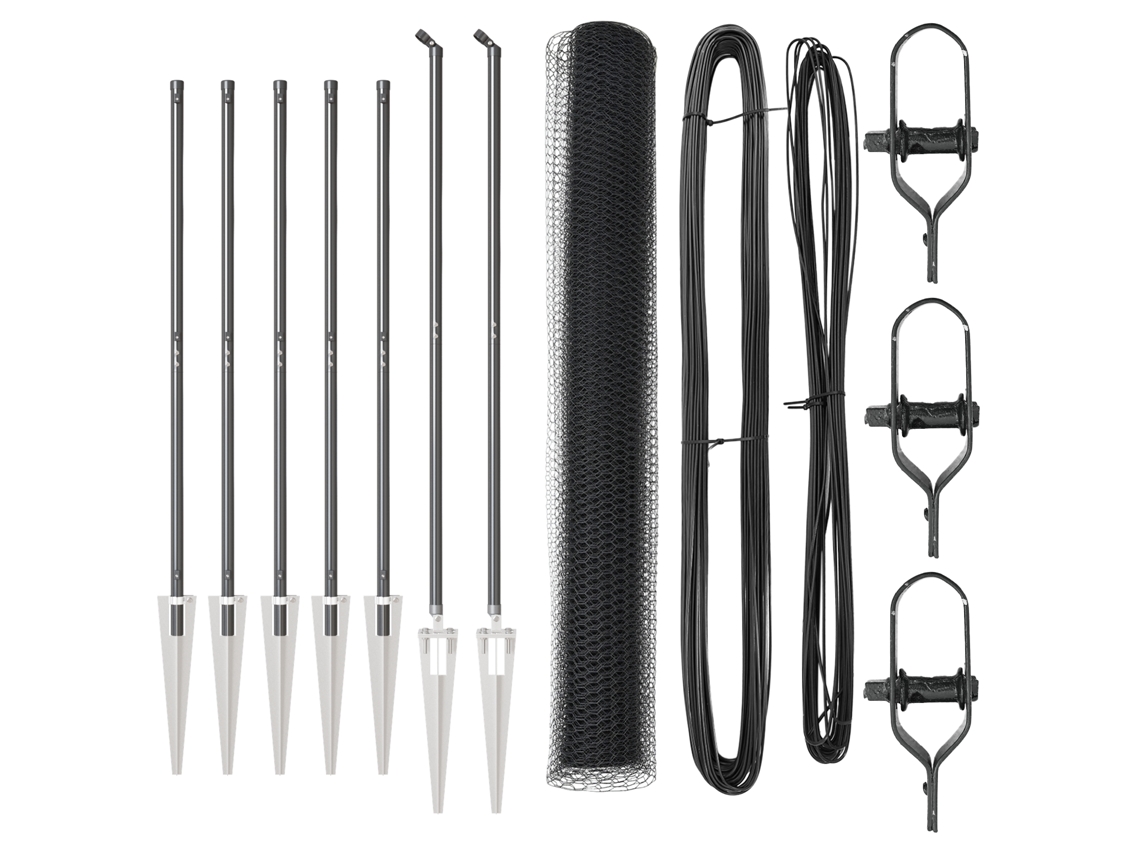 Conjunto 1 Cerca Externa Vidaxl Cinzento Aço (10 X 1,2 M)
