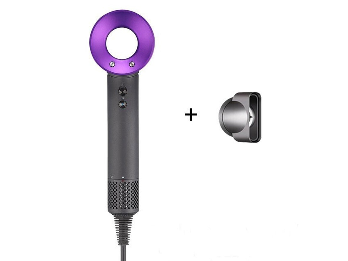 Secador De Cabelo Profissional Com Motor Iônico Ca, 3 Configurações De Calor, Botão De Ar Frio, H10, Roxo Arzopa