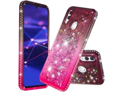 Capa Huawei P Smart 2019 HONGWE. Rosa, Cinzento