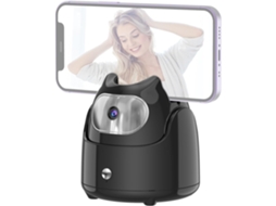 Estabilizador De Selfie Para Desktop Com Gimbal E Rastreamento Facial Automático Por Ia Câmera Robótica Rotação 360°