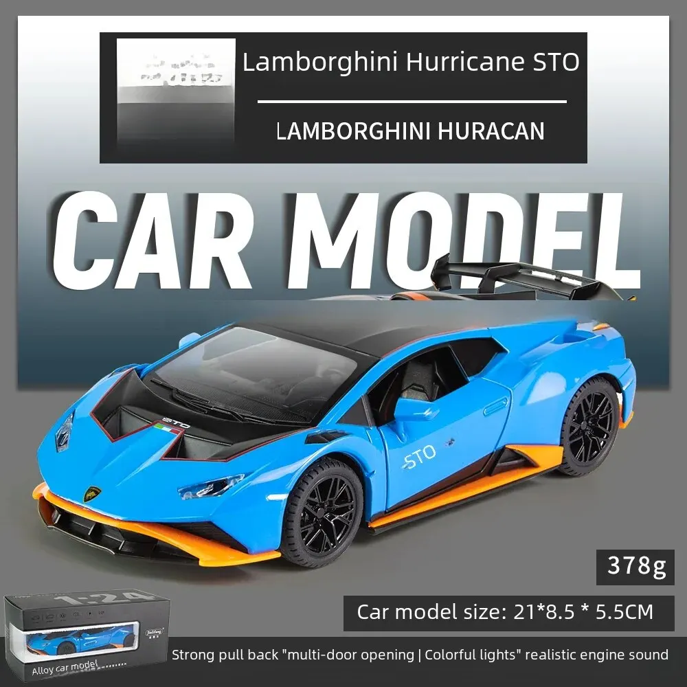 (azul) Miniatura Lamborghini Sto Em Escala 1:24