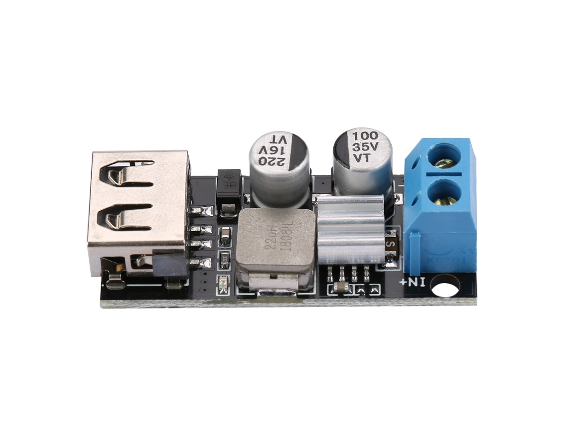Módulo Conversor Dc dc Buck Redutor de Tensão 6v 32v para 5v Usb Qc3.0 12v 24v