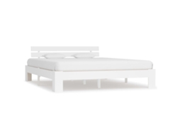 Bed Frame, Bed Frames Vidaxl Branco Madeira De Pinho (160 X 200 Cm)