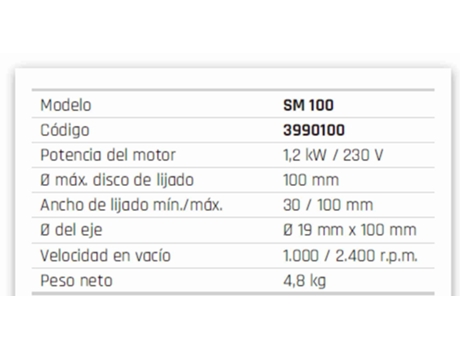 Lixadora Satinadora SM 100 3990100 METALLKRAFT