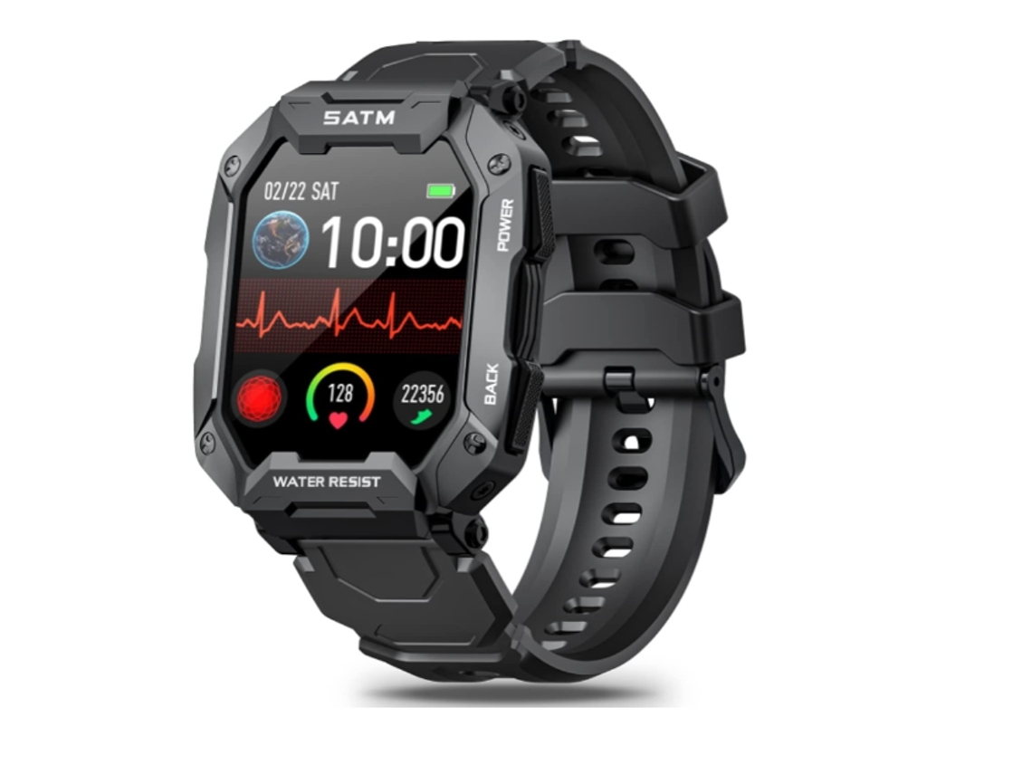 Smartwatch YIZHOOD Te52 Android e Ios Preto