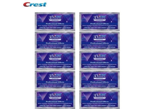 Tiras Branqueadoras  3D Professional Effect 10 Saquetas (20 tiras)