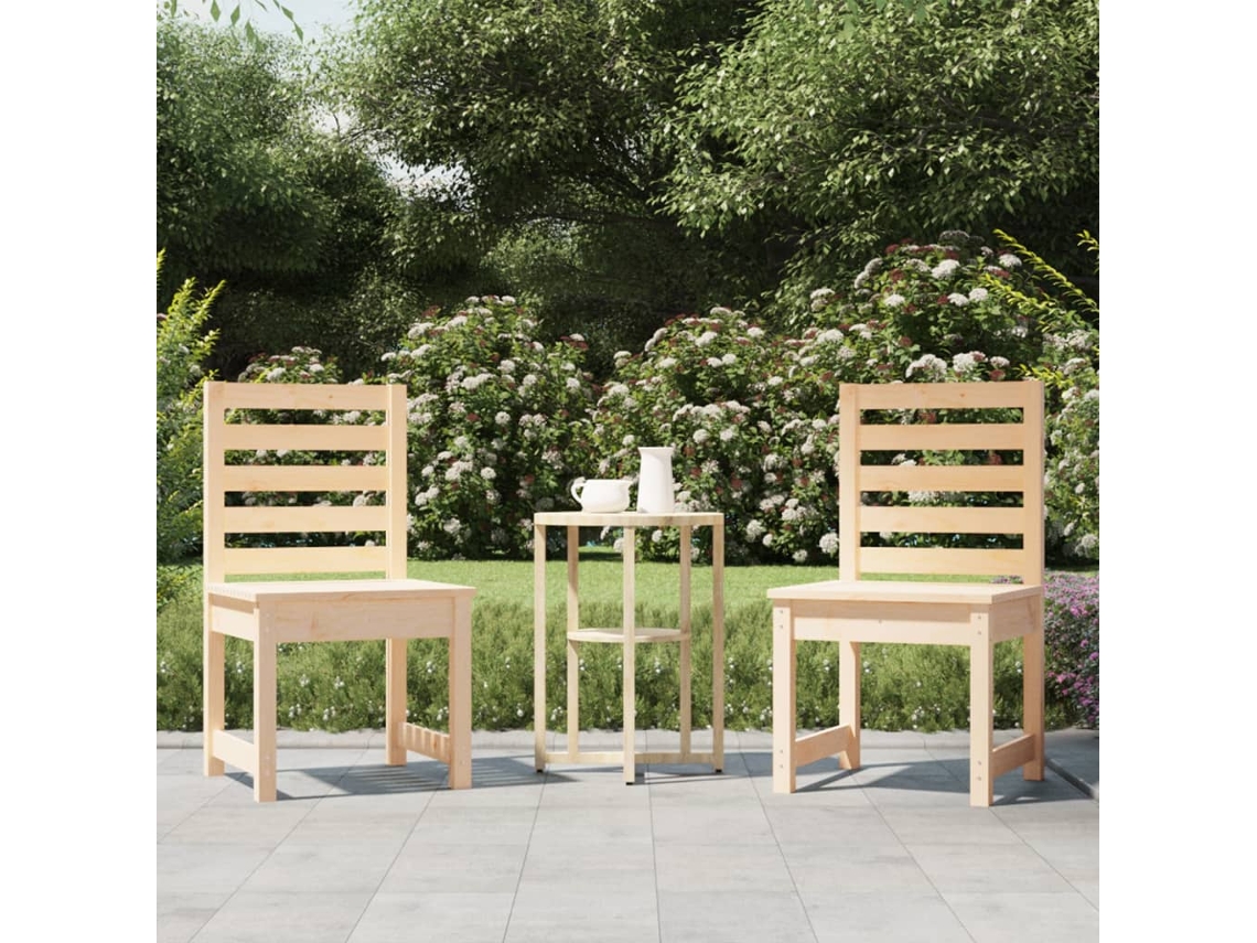 Cadeiras De Jardim 2 Pcs 50x48x91,5 Cm Pinho Maciço Dkd Home Decor
