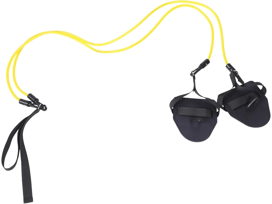 Cinto De Resistência Para Natação, Faixa Elástica Com Gancho 9kg 20lb, Amarelo, Exercícios Fitness
