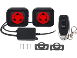 Farol de LED para motocicleta, controle remoto, à prova d'água, 12-36V