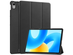 Capa De Couro Com Três Dobras Textura Custer Halinuia Para Tablet Huawei Matepad 11.5 2023