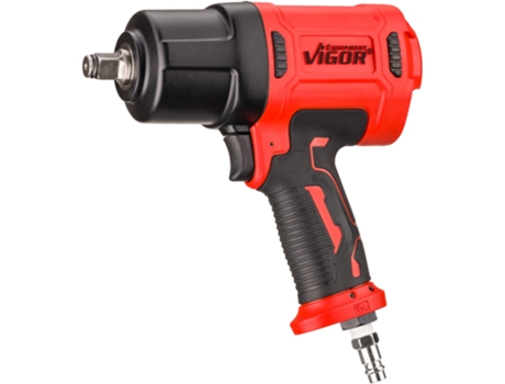 Chave de impacto VIGOR V4800N Torque máximo de desbloqueio Nm: 1720 Nm Quadrado sólido 1/2 Polegada 12,5 mm Mecanismo de martelo duplo