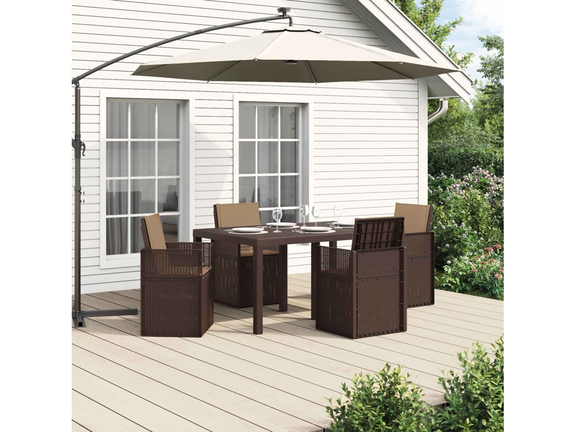 Vidaxl Conjunto De Jantar Para Jardim 5 Unid. Pp