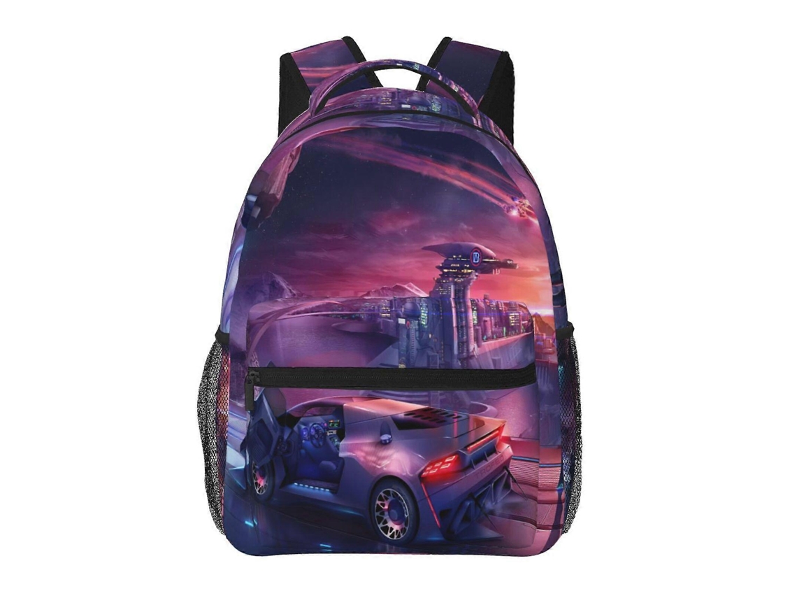 Mochila De Estudante Cyberpunk Heroes, Durável E Leve, Com Alças De Ombro Impermeáveis ​​e Respiráveis. W149 Olysi Shop