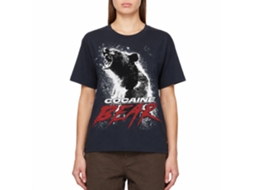 Rockinstone Cocaine Bear Movie Poster Light Navy Adult T-shirt Size:xxl