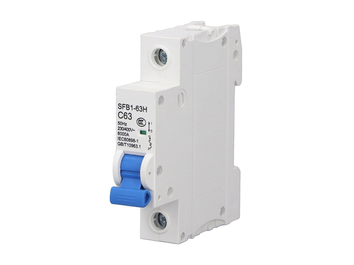 Disjuntor Mini Ac 1p 230v 400v Com Proteção Contra Sobrecarga E Capacidade De Interrupção 6ka. A Ar