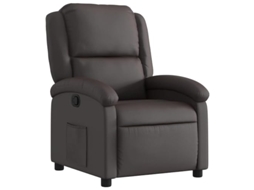 Recliner Chair, Recliner Chairs Vidaxl Marrom Couro