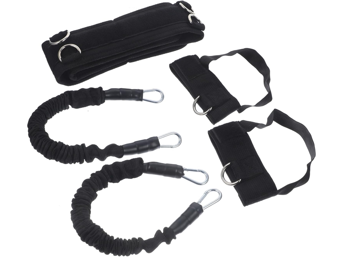 Conjunto De Faixas Elásticas Resistência Zerodeko Para Treinamento Salto No Basquete, 18kg 40lb, Fitas Látex