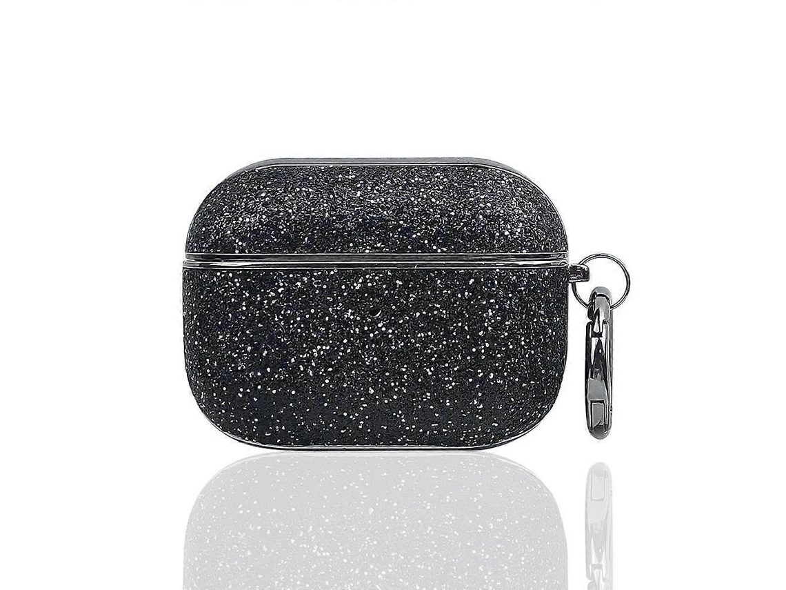 Camada protetora para fones de ouvido semi-fio com glitter e revestimento eletrolítico. GIECY