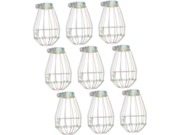 Conjunto De 9 Abajures Vintage Para Lâmpadas, Proteção Térmica Com Design Em Tela Para Luminárias