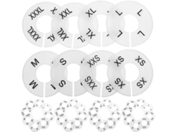 Conjunto 40 divisórias redondas de plástico branco GOKOCO