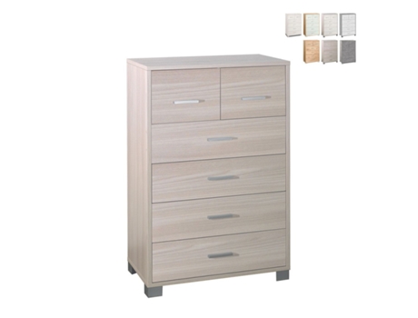 Cômoda design moderno 6 gavetas sala quarto Mera