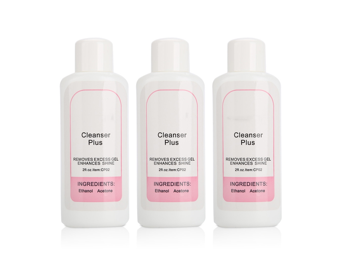 Removedor De Gel Exceso Uv Para Arte De Uñas Cleanser Plus Mejora El Brillo 60ml