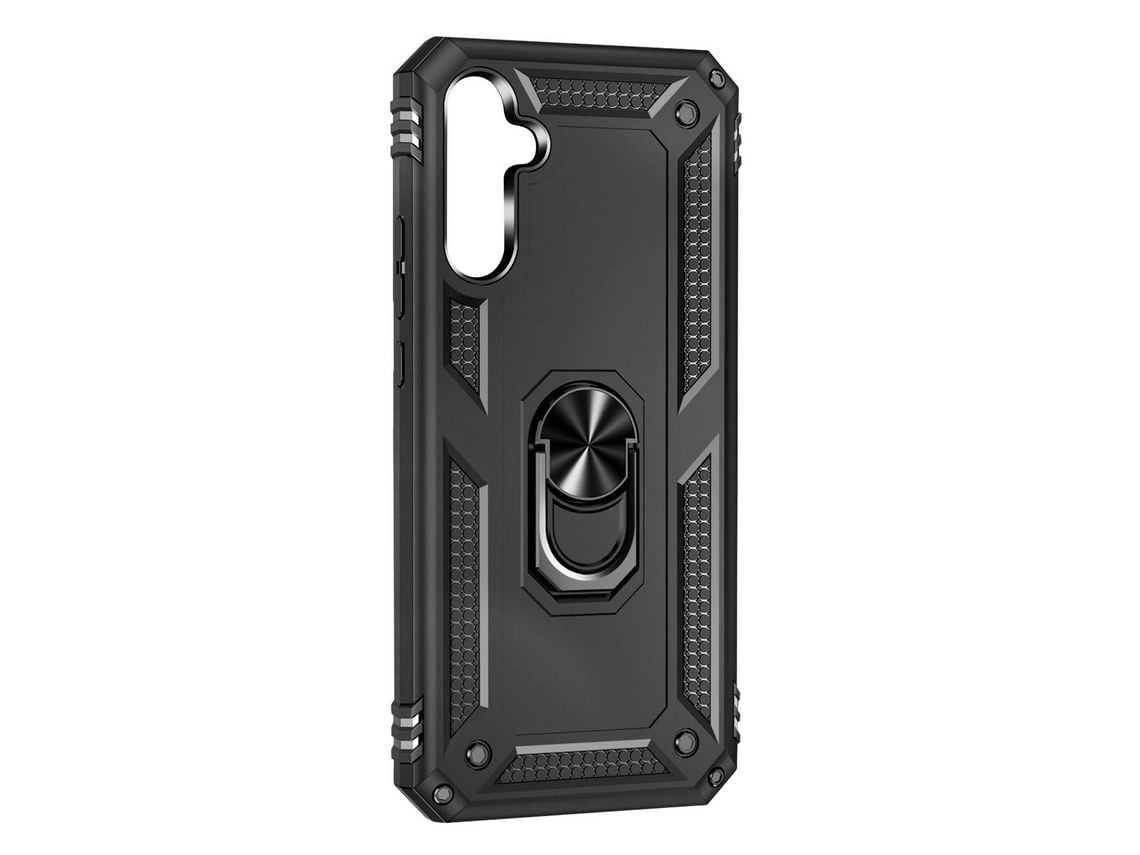 Capa Para Samsung Galaxy A54 5g Híbrida Anti-choque Anel De Suporte Vídeo Preto