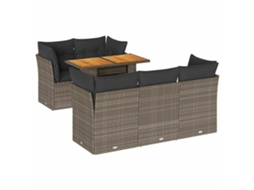 Garden Sofa Set, Garden Sofa Sets Vidaxl Cinzeto Rattan / Vime (n/a)