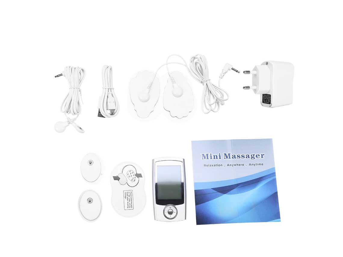Massageador Elétrico Digital Pulsado Com 16 Modos E 20 Níveis De Intensidade Ajustáveis ​​para Alívio Da Dor.