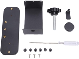 Suporte Antirroubo Campainha, Placa De Aço, Fácil Instalação Portas De Abertura Interna, Preto, Kit De
