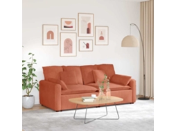 Vidaxl Sofá Modular Com Almofadas Vermelho Laranja