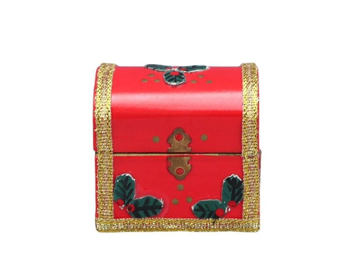 2026 decoración Navideña para Casa de Muñecas: Trineo de Madera Con Accesorios Móviles. Caja Pequeña para Miniaturas a Escala 1:12.