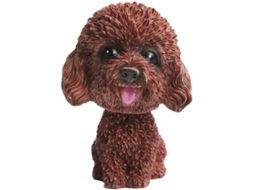 Figura De Cachorro Com Cabeça Móvel De Resina Para Decoração Criativa De Carro Marrom
