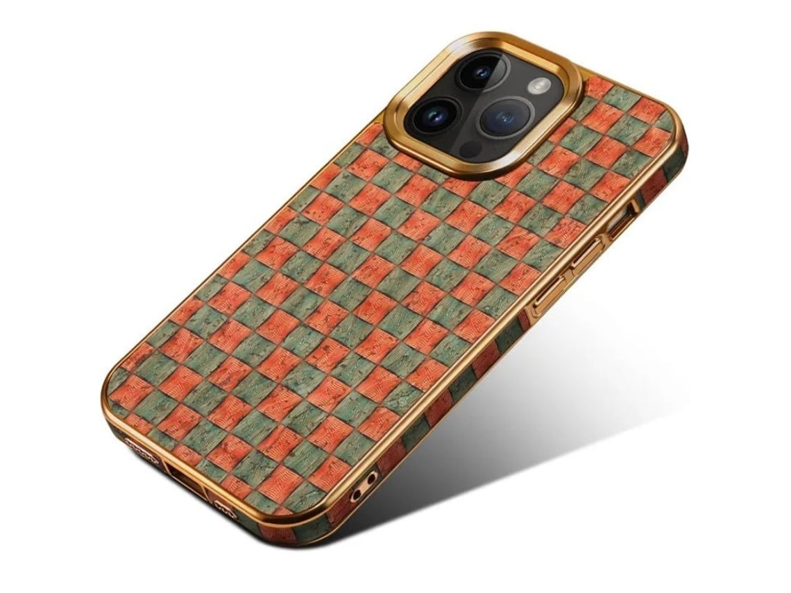 Capa Laranja para iPhone 12 pro max VEANXIN Dourado