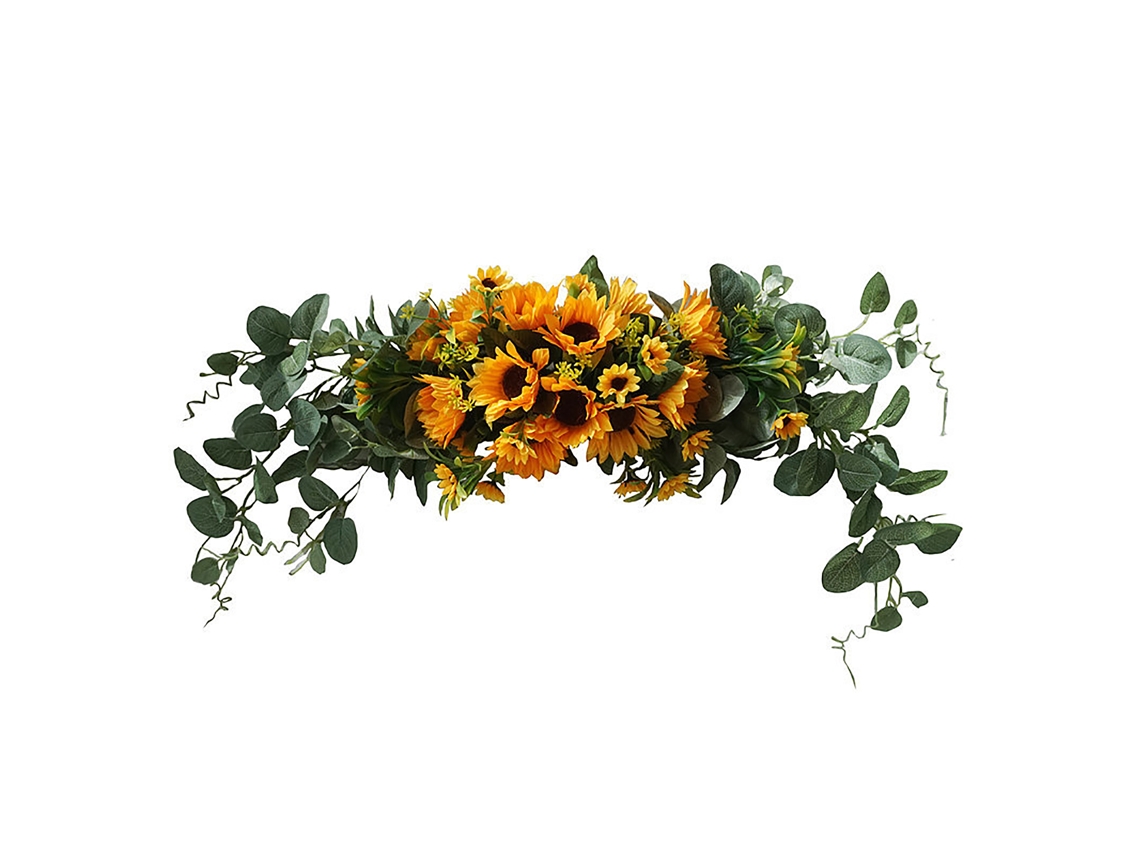 Laxiscreed Guirlanda De Parede Com Flores De Girassol Para Decoração Horizontal