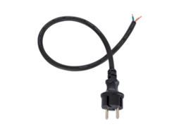 Cabo Conector Elétrico Macho 2X1,5Mm Preto