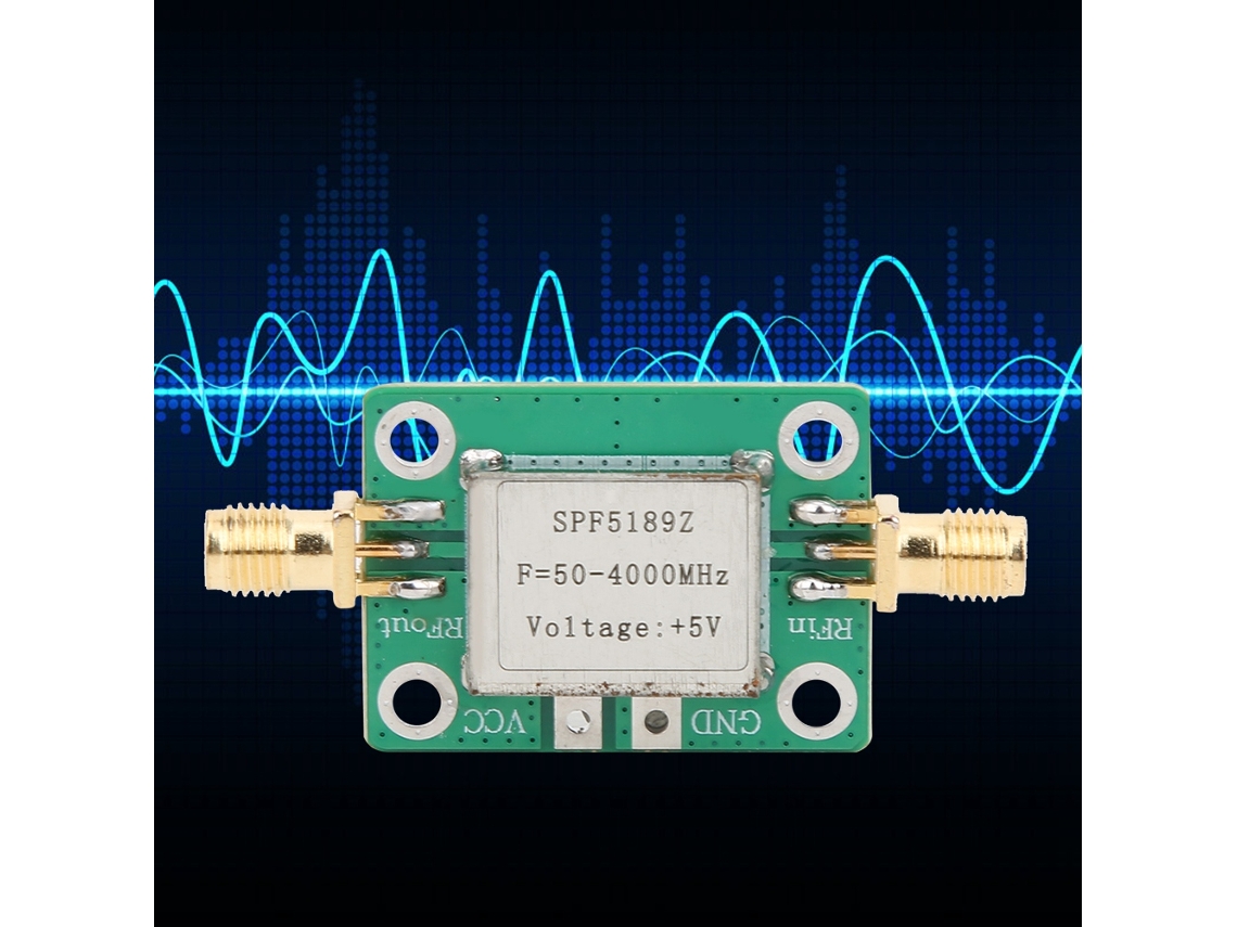 Laxiscreed Módulo Amplificador Rf 0.1-4000mhz Com Baixo Ruído Para Sinal De Alta Precisão
