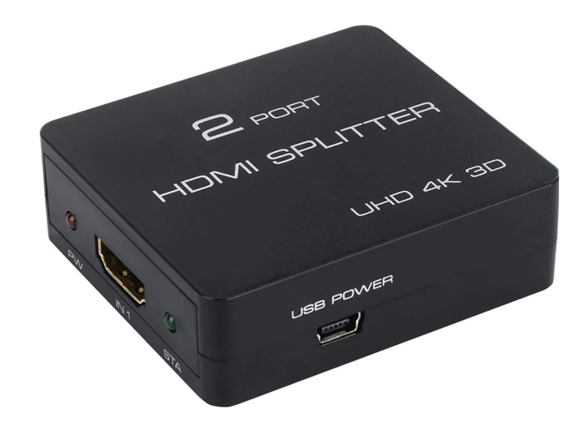 Adaptador HDMI 4K Splitter 1 em 2 Yizhood Preto