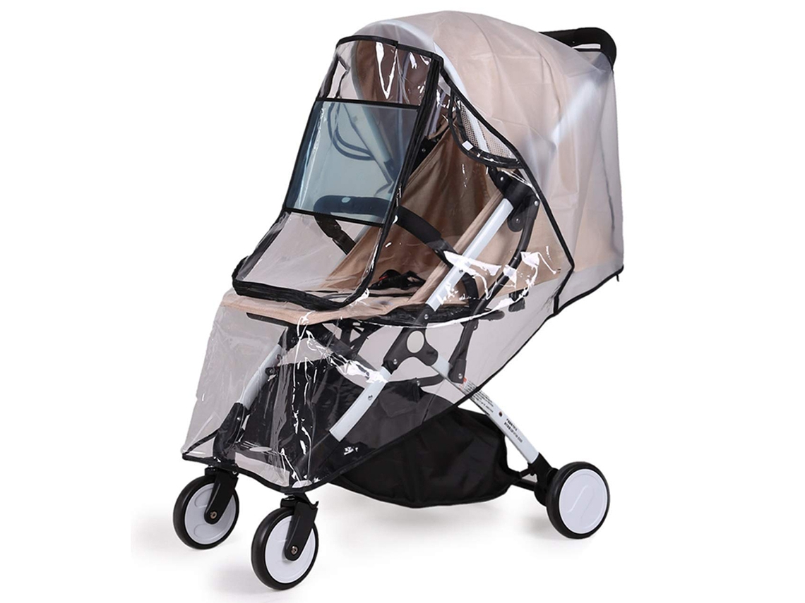 Mali capa de Chuva Universal para Carrinho de Bebê Transparente Protetora Contra Chuva e Vento