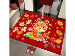 Laxiscreed Tapete De Piso Tema Ano Da Serpente 80x120cm Para Prosperidade E Felicidade