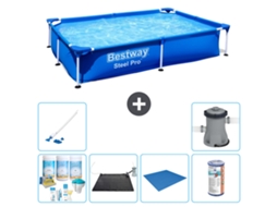 Bestway Piscina Bestway Steel Pro Retangular - 221x150x43 Cm - 7-peças S22062