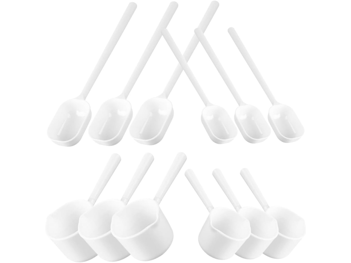 Conjunto De 40 Colheres Medidoras Multiuso Showeroro Leite E Especiarias, Feitas De Material As E Ps, Leves E