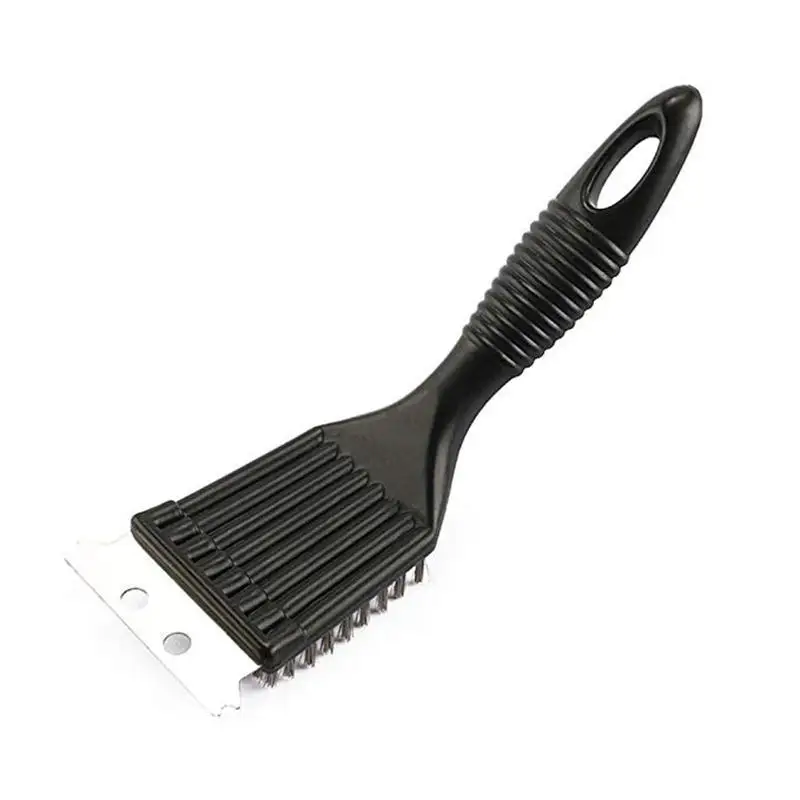 Escova De Limpeza Para Churrasqueira, Em Aço Inox, Resistente, Portátil Para Exterior, Para Churrasqueira A Gás