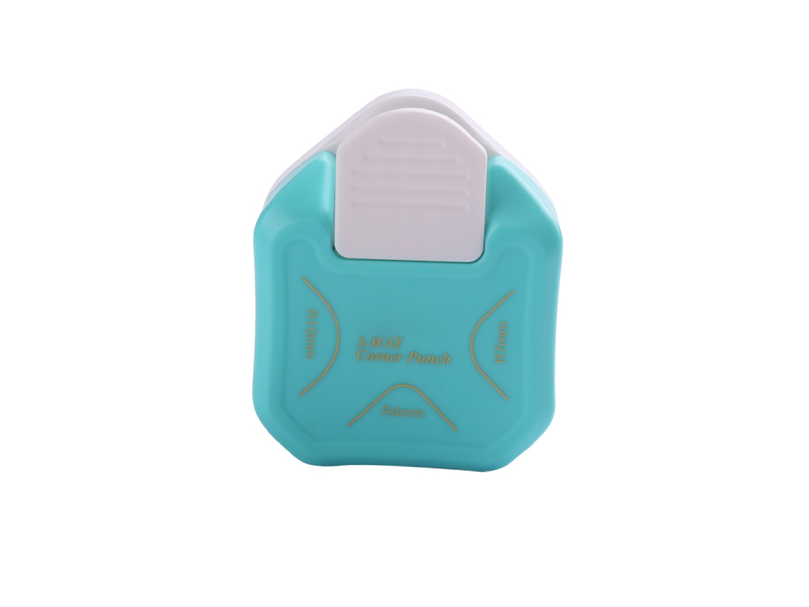 Punch De Esquinas Redondas 3 En 1 R4/r7/r10mm Para Tarjetas Y Papel