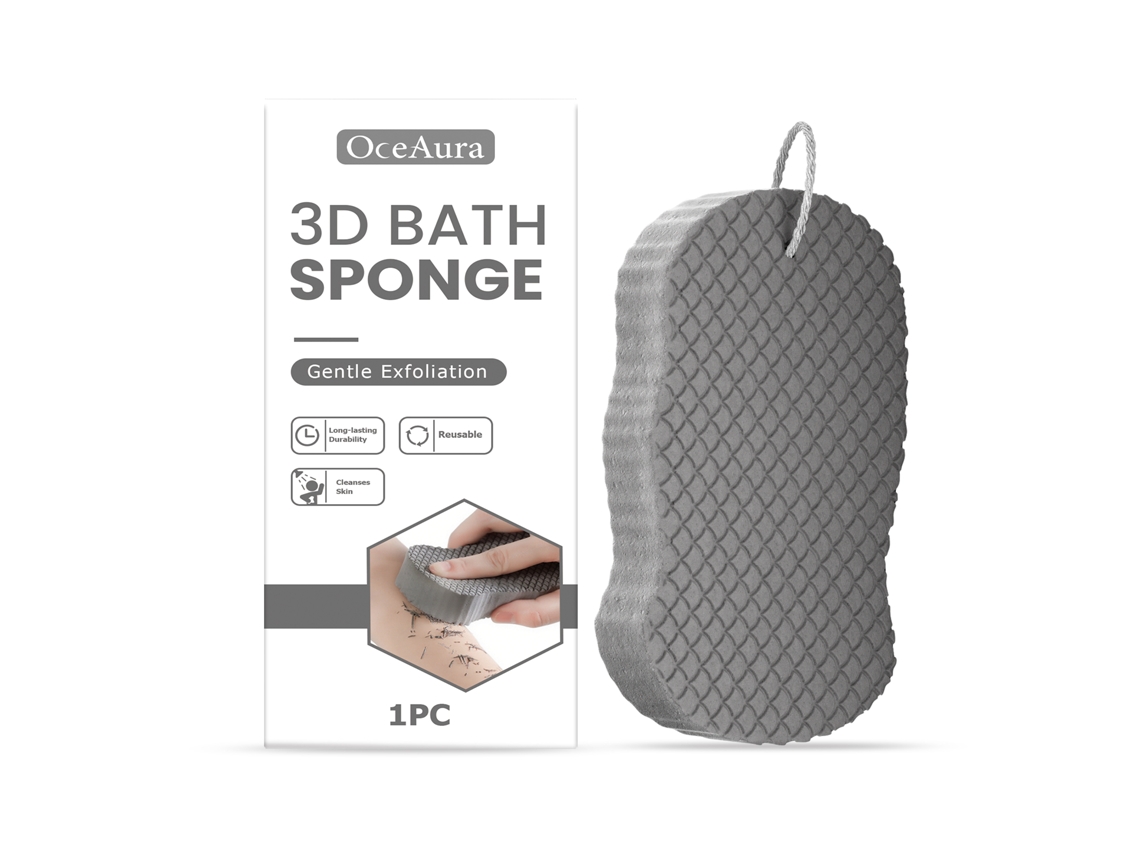 Esponja Exfoliante 3d Pele Suave Radiante