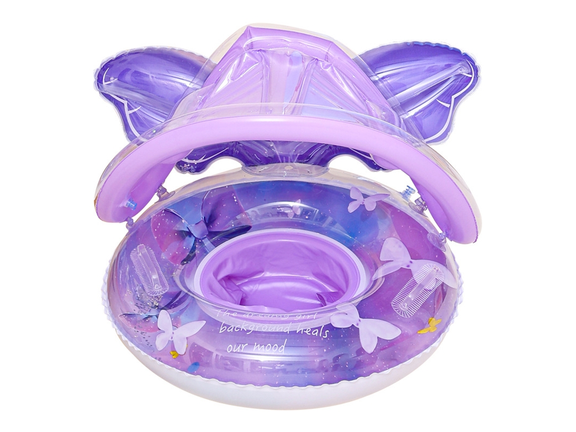 Piscina boia de Fada com Brilhos e Assento Borboleta roxo 85 AOZORZ