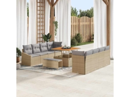 Vidaxl Conjunto De Sofá De Jardim 11 Unid. 10-número De Lugares